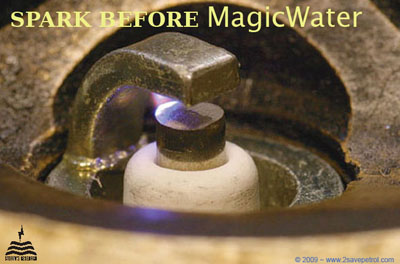 spark plug before Magic Water apply